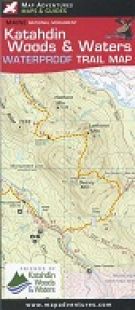 Katahdin Woods & Waters Waterproof Trail Map